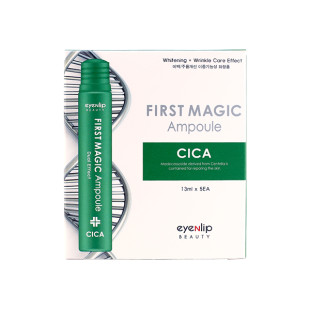 Сыворотка ампульная с экстрактом центеллы азиатской для лица Eyenlip FIRST MAGIC AMPOULE # CICA 13ml