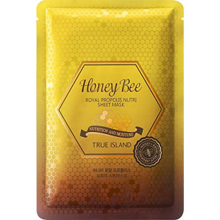 Маска тканевая с экстрактом маточного молочка True Island Honey Bee Royal Propolis Nutri Sheet Mask 27ml