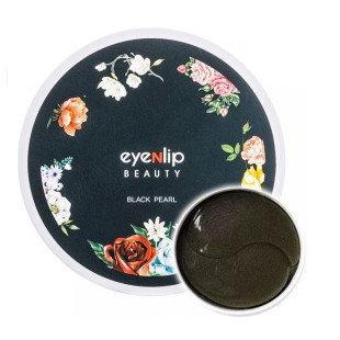 Патчи гидрогелевые антивозрастные с черным жемчугом для глаз Eyenlip BLACK PEARL HYDROGEL EYE PATCH 60шт