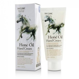 Крем Для Рук Увлажняющий С Лошадиным Жиром 3W Clinic Horse Oil Hand Cream 100 мл