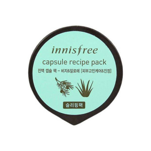 Маска Увлажняющая С Экстрактом Алоэ И Семян Торреи Innisfree Capsule Recipe Pack Bija and Aloe