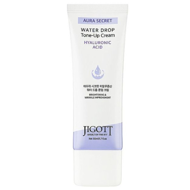 Крем для лица увлажняющий Jigott Aura Secret Hyaluronic Acid Water Drop Tone Up Cream 50ml, фото 1