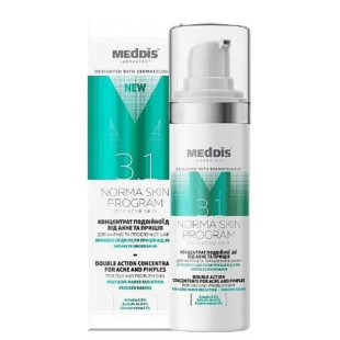 Концентрат подвійної дії від акне та прищів Meddis Norma Skin Program 30ml