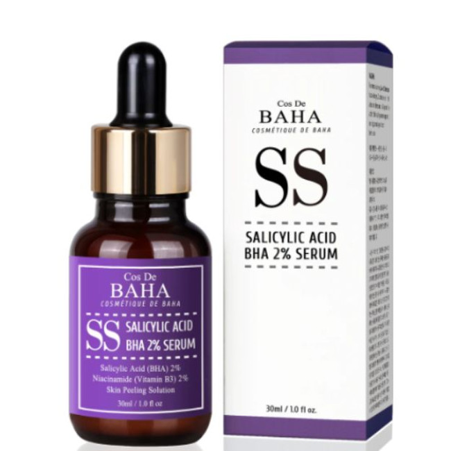 Сироватка із саліциловою кислотою 2% Cos De Baha Salicylic Acid BHA 2% Serum SS 30ml, фото 1
