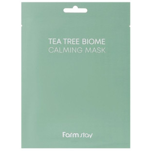 Успокаивающая маска с экстрактом чайного дерева FarmStay Tea Tree Biome Calming Mask 25ml