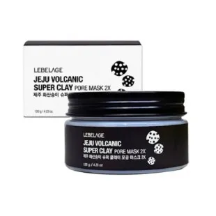 Глиняная маска вулканическая Lebelage Jeju Volcanic Super Clay Pore Mask 2X 120g