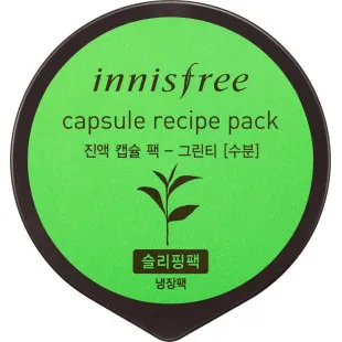 Маска С Экстрактом Зеленого Чая Восстанавливающая Innisfree Capsule Recipe Pack Green Tea