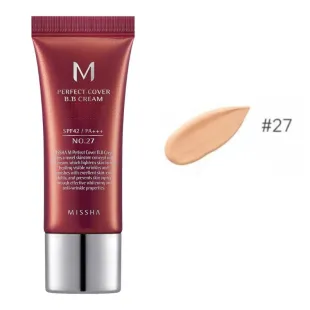 ВВ Крем Матирующий С Идеальным Покрытием Missha M Perfect Cover BB Cream SPF42 PA+++ (20ml, 27 оттенок - светлый беж)