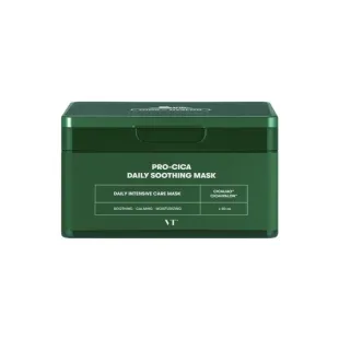Набір заспокійливих тканинних масок з центеллою VT Cosmetics Cica Daily Soothing Mask, 30 шт