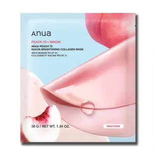 Маска Anua Peach 70 Niacin Brightening Collagen Mask 4шт