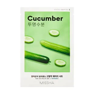 Зволожувальна тканинна маска для обличчя Missha Airy Fit Sheet Mask Cucumber