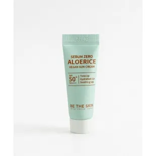 Солнцезащитный крем для лица Be The Skin Sebum Zero Aloerice Vegan Sun Cream SPF 50+, PA++++, 5ml