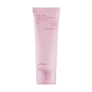 Крем сонцезахисний для сяяння шкіри Celimax Heart Pink Tone Up Sun Cream, 40мл