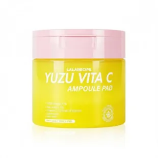 Освітлювальні педи для обличчя Lalarecipe Yuzu Vita C Ampoule Pad 150ml/80pcs