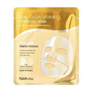 Гидрогелевая маска с витаминами для сияния кожи Farmstay Real Glow Vitamin Hydrogel Mask 34 г