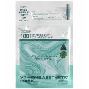 Маска VT Cosmetics Pdrn Reedle Shot 100 2Step Hydrogel Mask