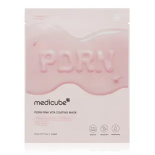 Маска тканевая питательная Medicube Pdrn Pink Vita Coating Mask 22г