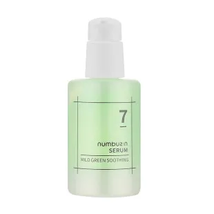 Заспокійлива сироватка для чутливої шкіри обличчя Numbuzin No.7 Mild Green Soothing Serum 50ml