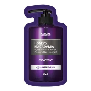 Кондиціонер для волосся з ароматом білого мускусу KUNDAL Honey & Macadamia Protein Treatment - White