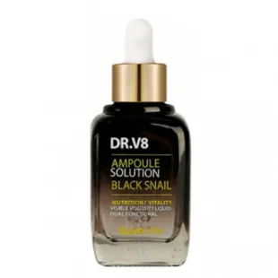 Сыворотка омолаживающая с улитковым муцином FarmStay DR.V8 Ampoule Solution Black Snail 30ml