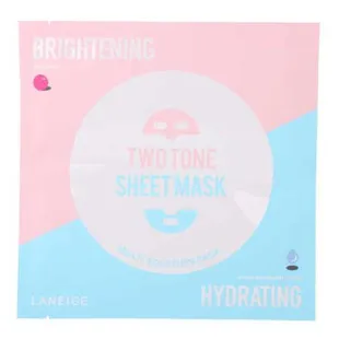 Маска для выравнивания тона и тонизирования кожи с ниацинамидом Laneige Brightening Two Tone Sheet M
