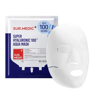 Маска тканевая увлажняющая Neogen Sur. Medic+ Super Hyaluronic 100 TM Aqua Mask 30 ml (1 маска)