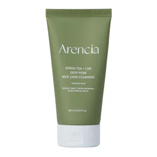 Гель для умывания лица с зеленым чаем Arencia Rice + LHA Pore Control Rice Cake Cleanser 150g