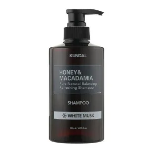 Натуральний шампунь для волосся з ароматом білого мускусу KUNDAL Honey & Macadamia Nature Shampoo -