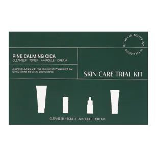 Набор средств с экстрактом игл сосны Round Lab Pine Calming Cica Trial Kit (30мл +20мл +10мл +20мл)