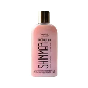 Кокосовое масло для загара Top Beauty Shimmer Coconut Oil Rose с шимером, 200 мл