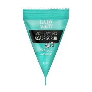 Скраб-микропилинг для кожи головы с AHA-кислотами Lady Wow Micro Peeling Scalp Scrub 15ml