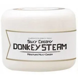Зволожуючий крем на основі ослячого молока Elizavecca Silky Creamy Donkey Steam Moisture Milky Cream