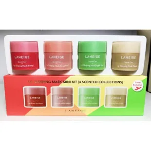 Набір із чотирьох масок для губ Laneige Lip Sleeping Mask Mini Kit 4ea x 8g