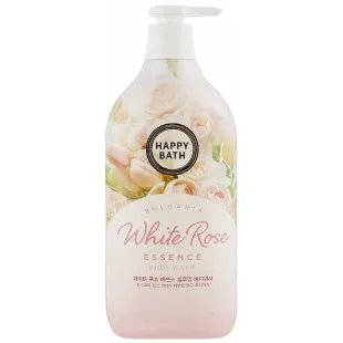 Гель для душа с экстрактом роз цветов Happy Bath White Rose Essence Blooming Body Wash 900g