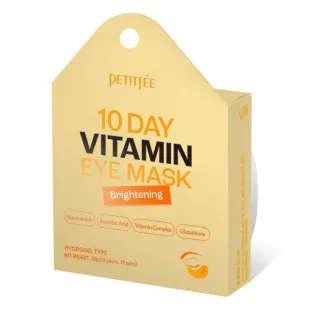 Освітлюючі гідрогелеві патчі Petitfee 10day Vitamin Eye Mask Brightening