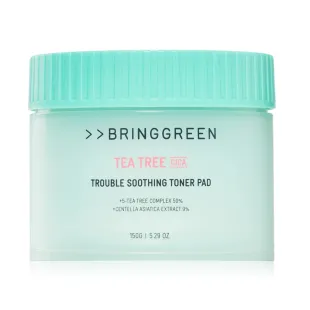 Успокаивающие тонер-педы с чайным деревом и CICA, 90 шт BRINGGREEN Tea Tree Cica Trouble Soothing T