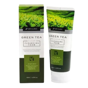 Пінка для вмивання 3W Clinic Green Tea Clear Cleansing Foam 180ml