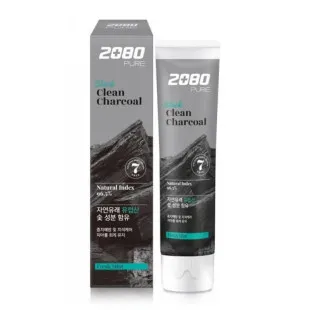 Зубная Паста С Древесным Уголем Aekyung 2080 Black Clean Charcoal Toothpaste 120мл (черная упаковка)