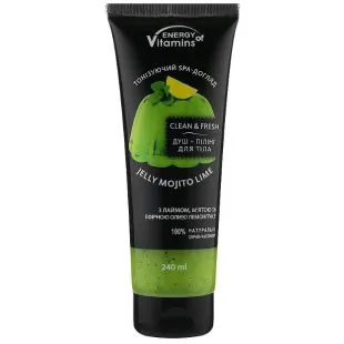 Душ-пилинг для тела Energy of Vitamins Мохито лайм с мятой Jelly Mojito Lime 240ml