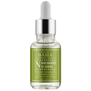 Сироватка з ніацинамідом та цинком для обличчя Cos de Baha 10% Niacinamide Serum with Zinc 1%, 30ml