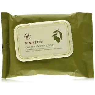 Увлажняющие салфетки для очищения кожи и снятия макияжа Innisfree Olive Real Cleansing Tissue 30 Sh