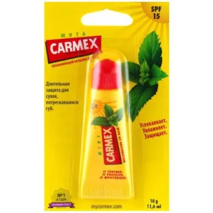 Бальзам для губ Carmex со вкусом мяты, туба, 10g.