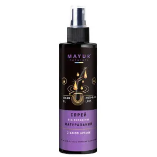 Спрей натуральний від випадіння волосся з органом Mayur, 200ml