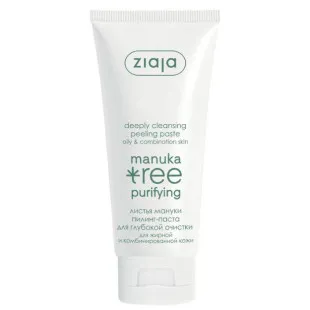 Пилинг-паста очищающая для лица «Листые мануки» Ziaja Manuka Tree Deeply Cleansing Peeling Paste, 7