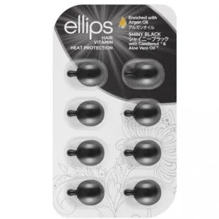 Витамины для волос «Ночное сияние» с ореховым маслом кукуи и алоэ вера Ellips Hair Vitamin Shiny Bl