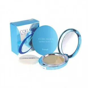 Пудра увлажняющая для лица с коллагеном и сменным блоком Enough Collagen Hydro Moisture Two Way Ca (№13)
