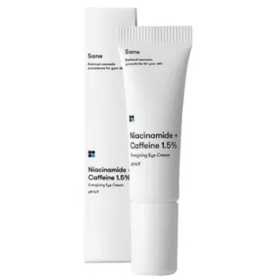Крем під очі від темних кіл і набряків з кофеїном Sane Niacinamide + Caffeine 1.5% Energizing Eye Cr