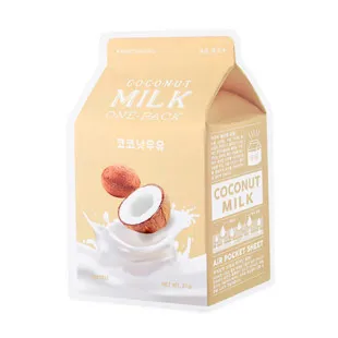 Зволожуюча Тканинна Маска З Екстрактом Кокосу І Молочними Протеїнами A'pieu Milk One Pack #Coconut M