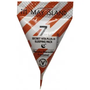 Ночная маска осветляющая May Island 7 Days Secret Vita Plus-10 Sleeping Pack (1шт - 5ml)