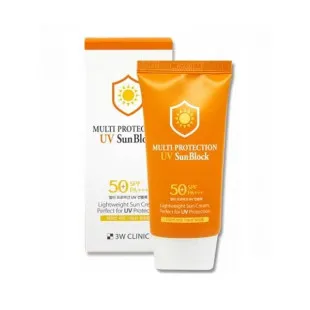 Солнцезащитный увлажняющий крем 3W Clinic Multi-Protection UV Sun Block SPF50+ PA +++ 70ml